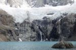 Glaciar Rio Blanco stürzt in die Laguna Sucia