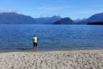 Abkühlung im Lake Manapouri